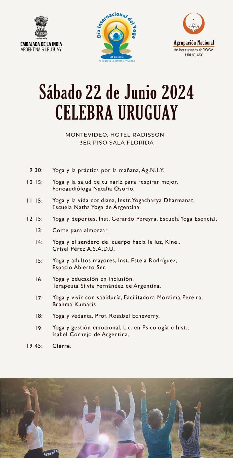 texto de descripción de actividad en todo el país Celebra Uruguay en distintas localidades sábado 22 de Junio 2024